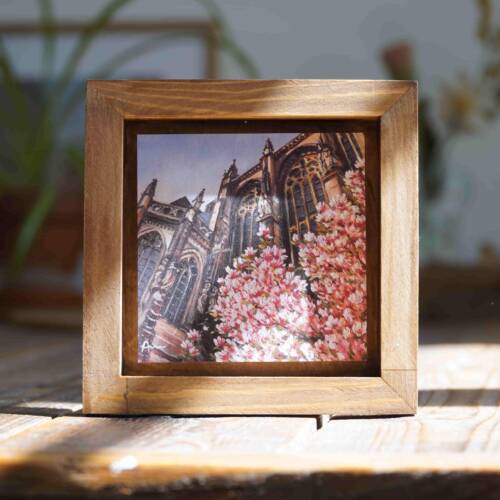 Magnolie am Aachener Dom | 10x10 | Karte