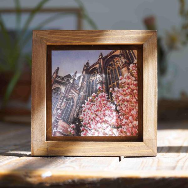 Magnolie am Aachener Dom | 10x10 | Karte