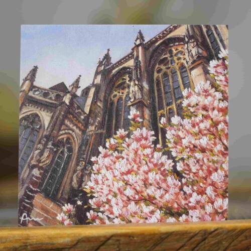 Magnolie am Aachener Dom | 10x10 | Karte