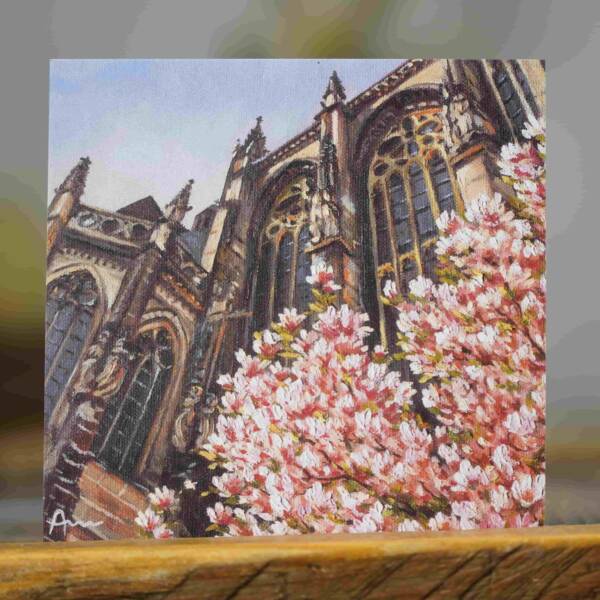 Magnolie am Aachener Dom | 10x10 | Karte