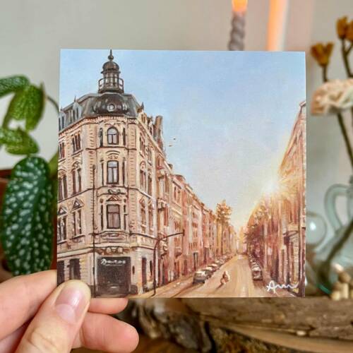 Schönes Geschenk aus Aachen mit Bild von der Oppenhoffallee