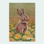 Kleiner Hase | 10x15 | Originales Gemälde – Bild 4