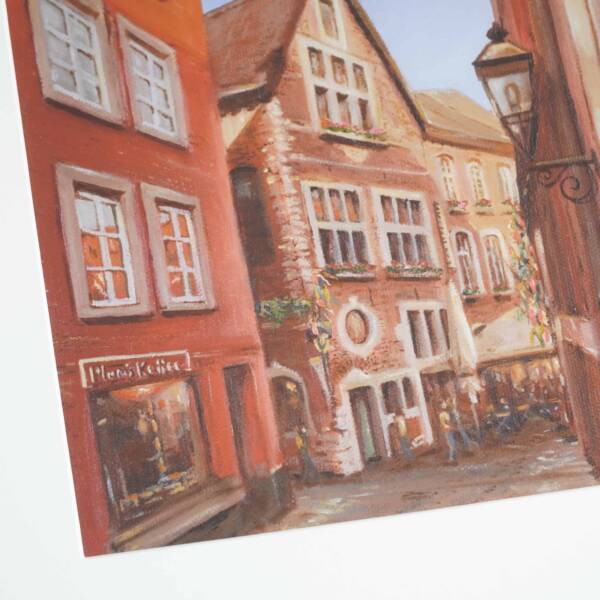 Kunstdruck Gemälde von der Rommelsgasse in der Aachener Innenstadt - Bilder Kunst aus Aachen von Künstlerin Ayleen Mertens