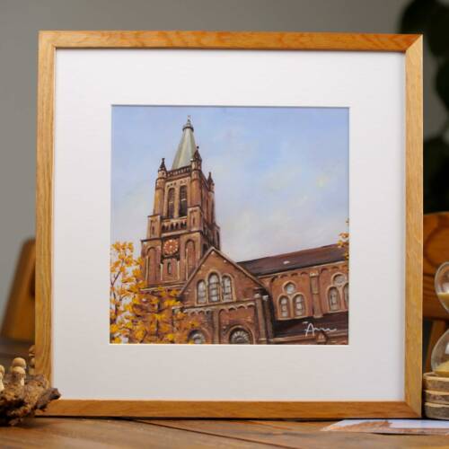 Fine Art Print mit Motiv von der St. Jakob Kirche in Aachen aus Ayleens Atelier in Aachen