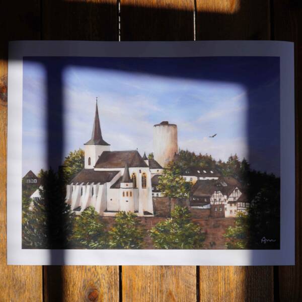 Burg Reifferscheid Eifel | 30x40 | Print – Bild 13