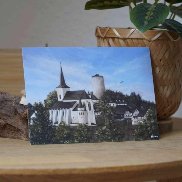 Burg Reifferscheid - Eifel-Blick | 10x15 | Karte – Bild 3