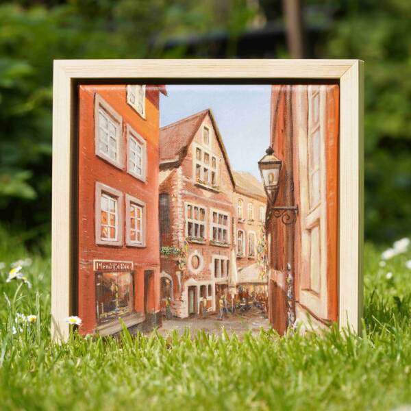 Aachen Domkeller | 20x20 | Originales Gemälde – Bild 5
