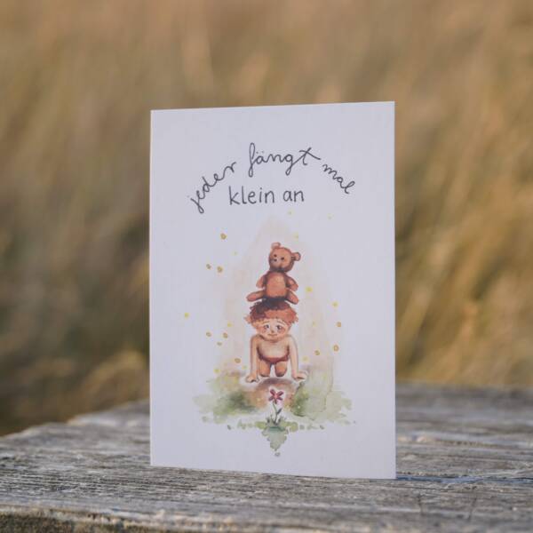 Geschenkkarte aus Ayleens Atelier zum Thema Geburt, Schwangerschaft und Hebamme aus Aachen