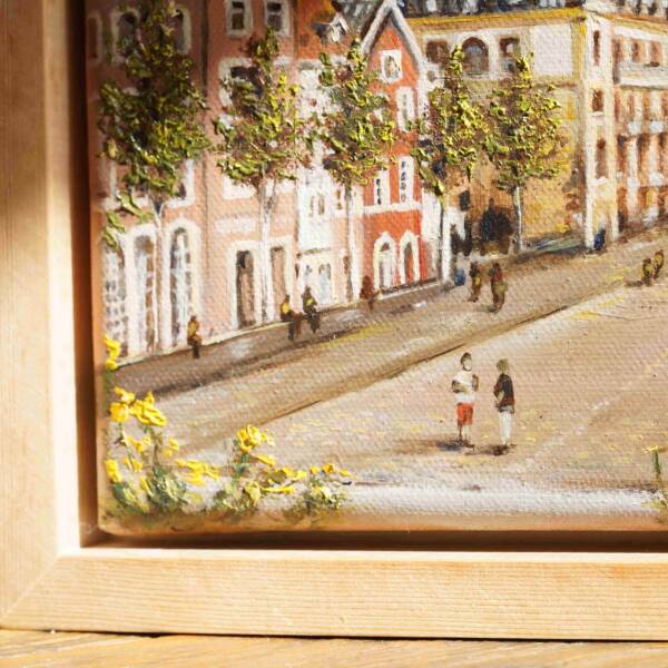 Katschhof am Dom in Aachen | 20x20 | Originales Gemälde – Bild 11