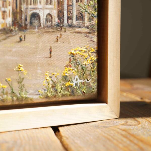 Katschhof am Dom in Aachen | 20x20 | Originales Gemälde – Bild 9
