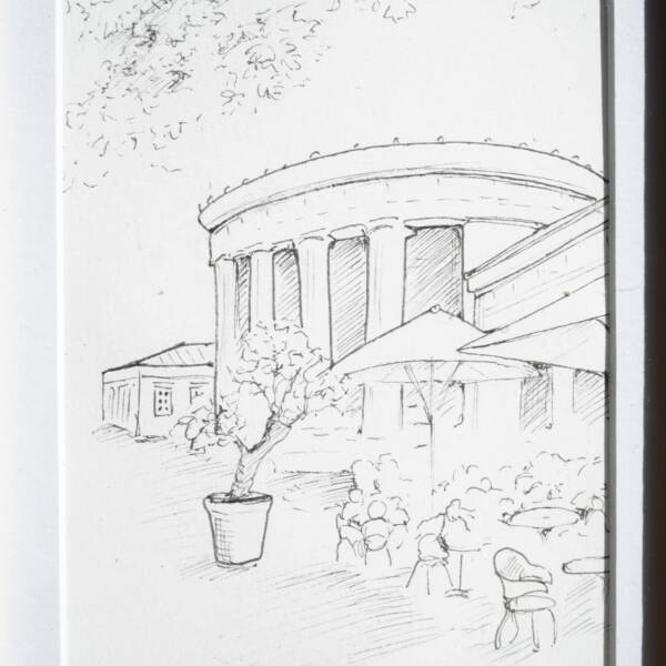 Aachen Elisenbrunnen | 10x15 | Originales Gemälde – Bild 5