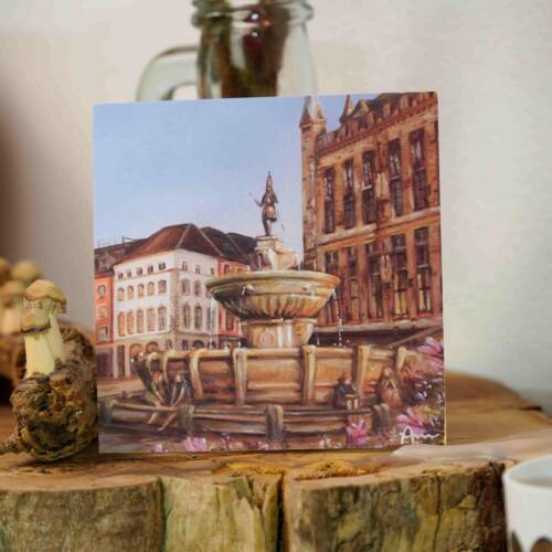 Karlsbrunnen am Aachener Rathaus | 10x10 | Karte