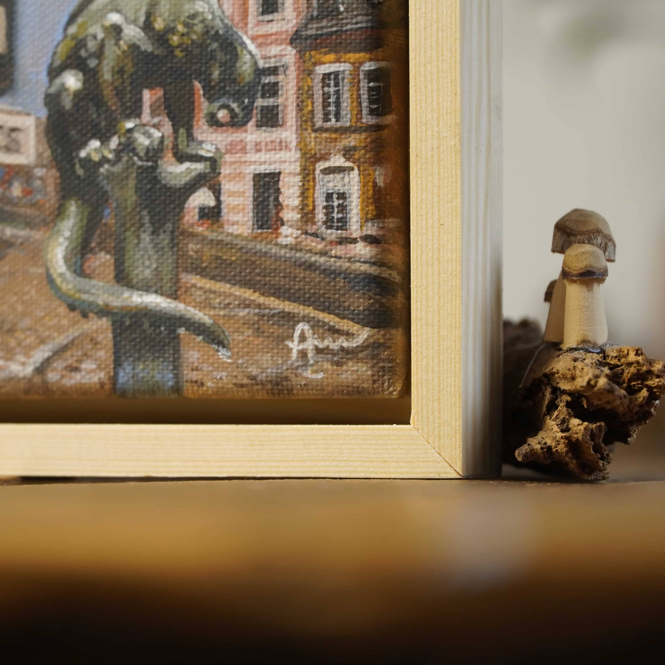 Das Bahkauv | 10x10 | Originales Gemälde – Bild 5