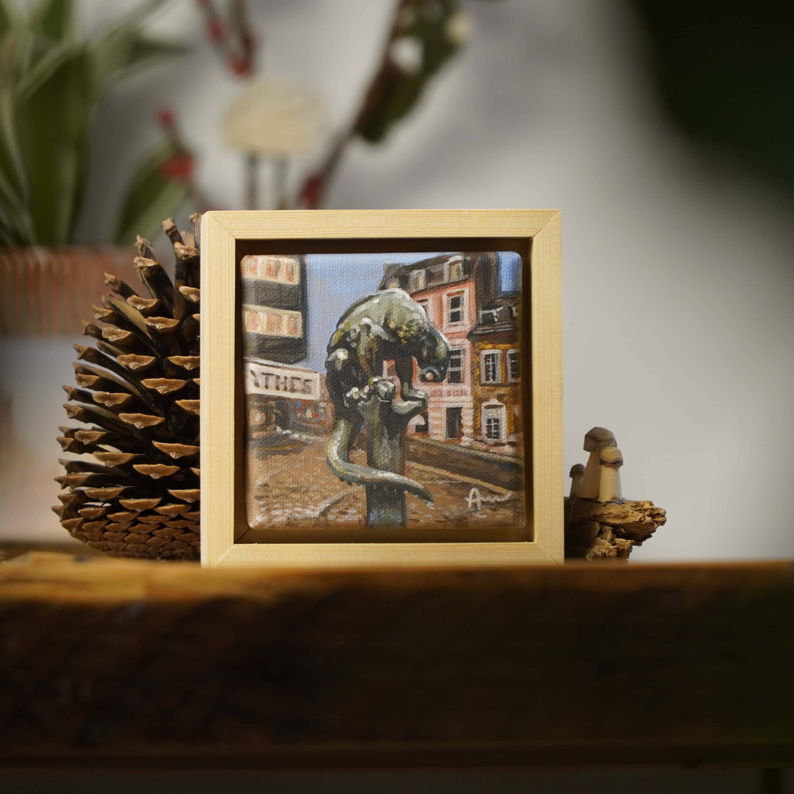 Das Bahkauv | 10x10 | Originales Gemälde – Bild 2