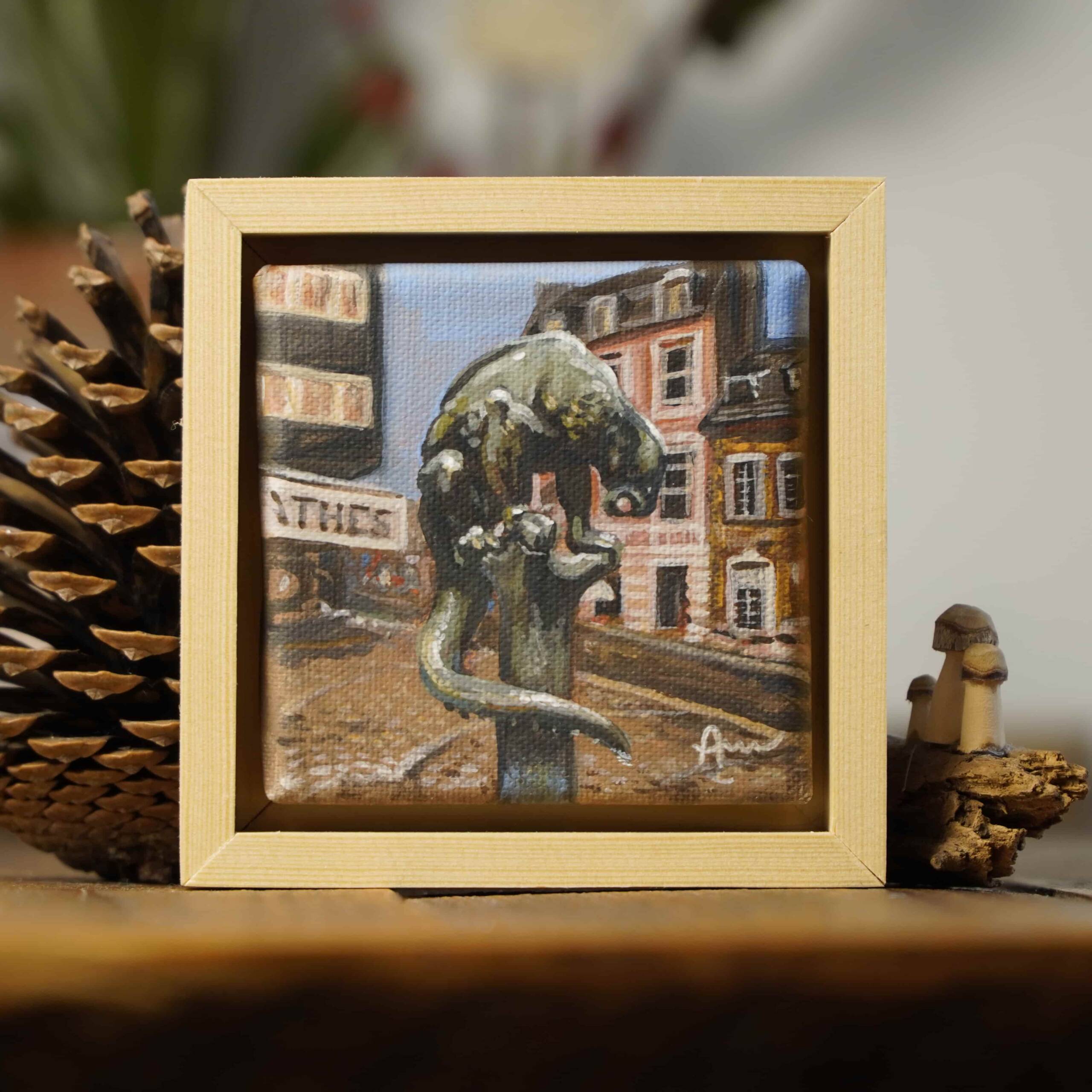 Das Bahkauv | 10x10 | Originales Gemälde – Bild 6