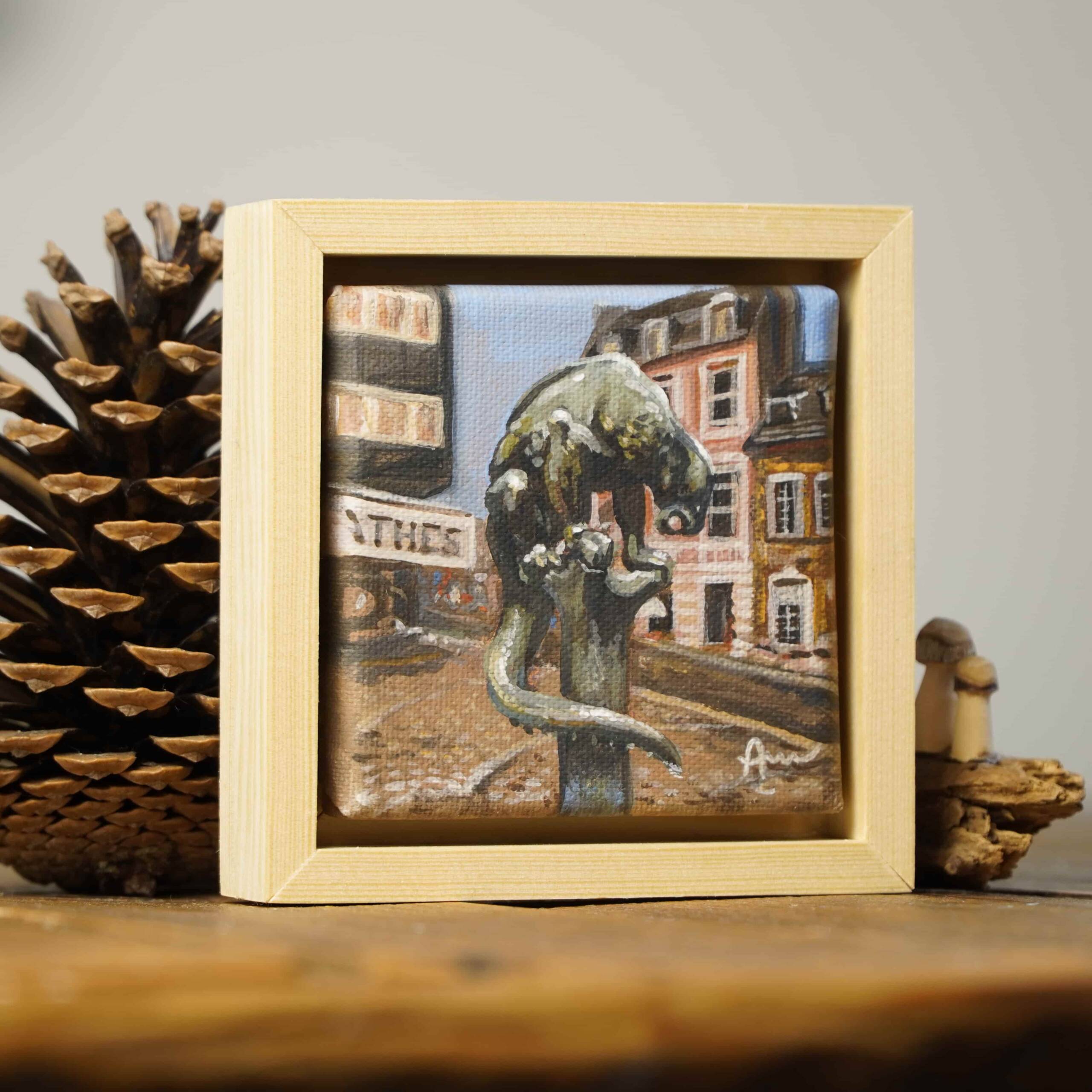 Das Bahkauv | 10x10 | Originales Gemälde – Bild 8