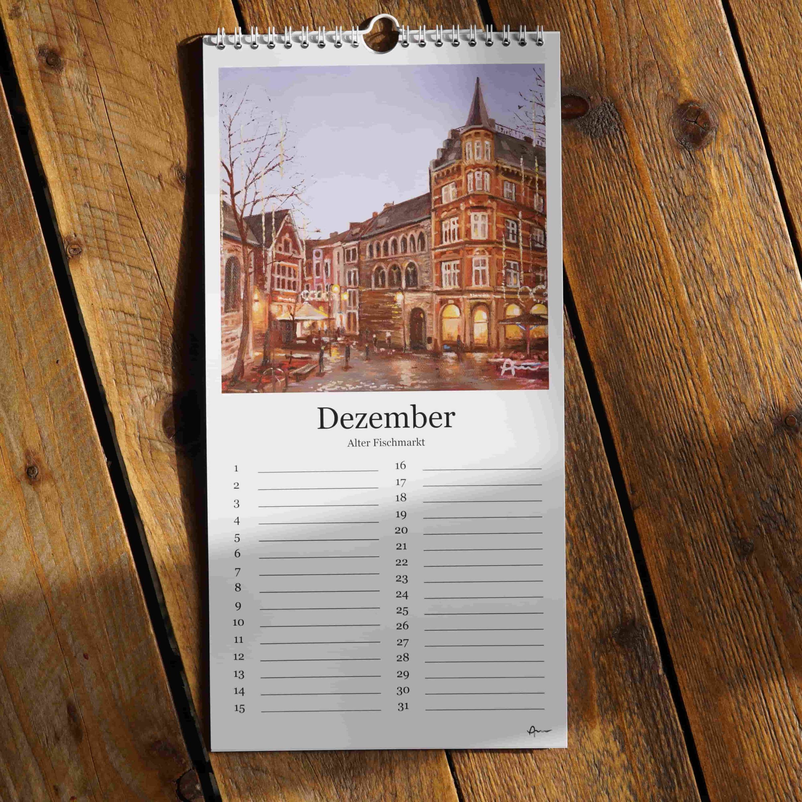 Aachener Geburtstagskalender | 18x36 | Immerwährend – Bild 2