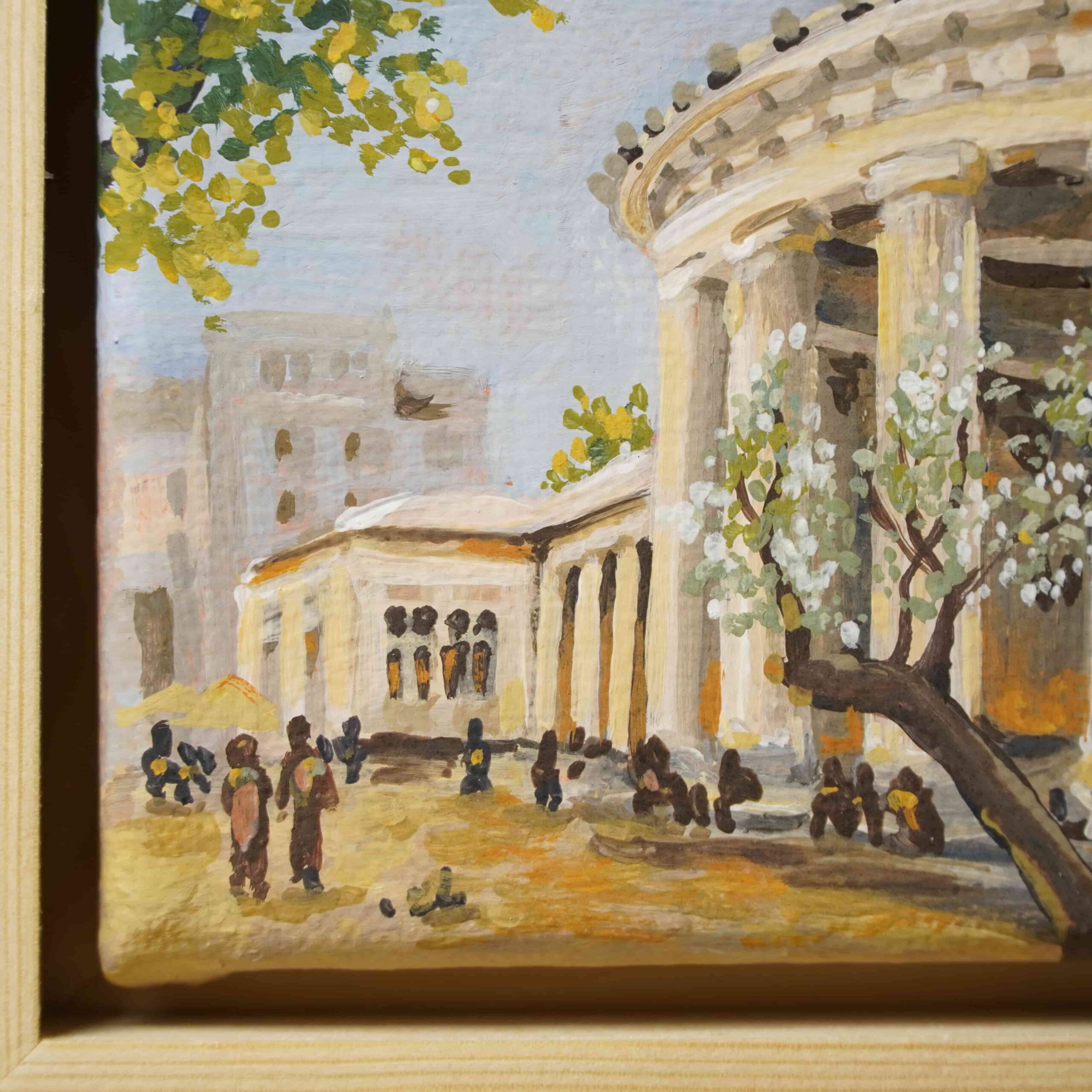 Der Elisenbrunnen | 10x10 | Originales Gemälde – Bild 4