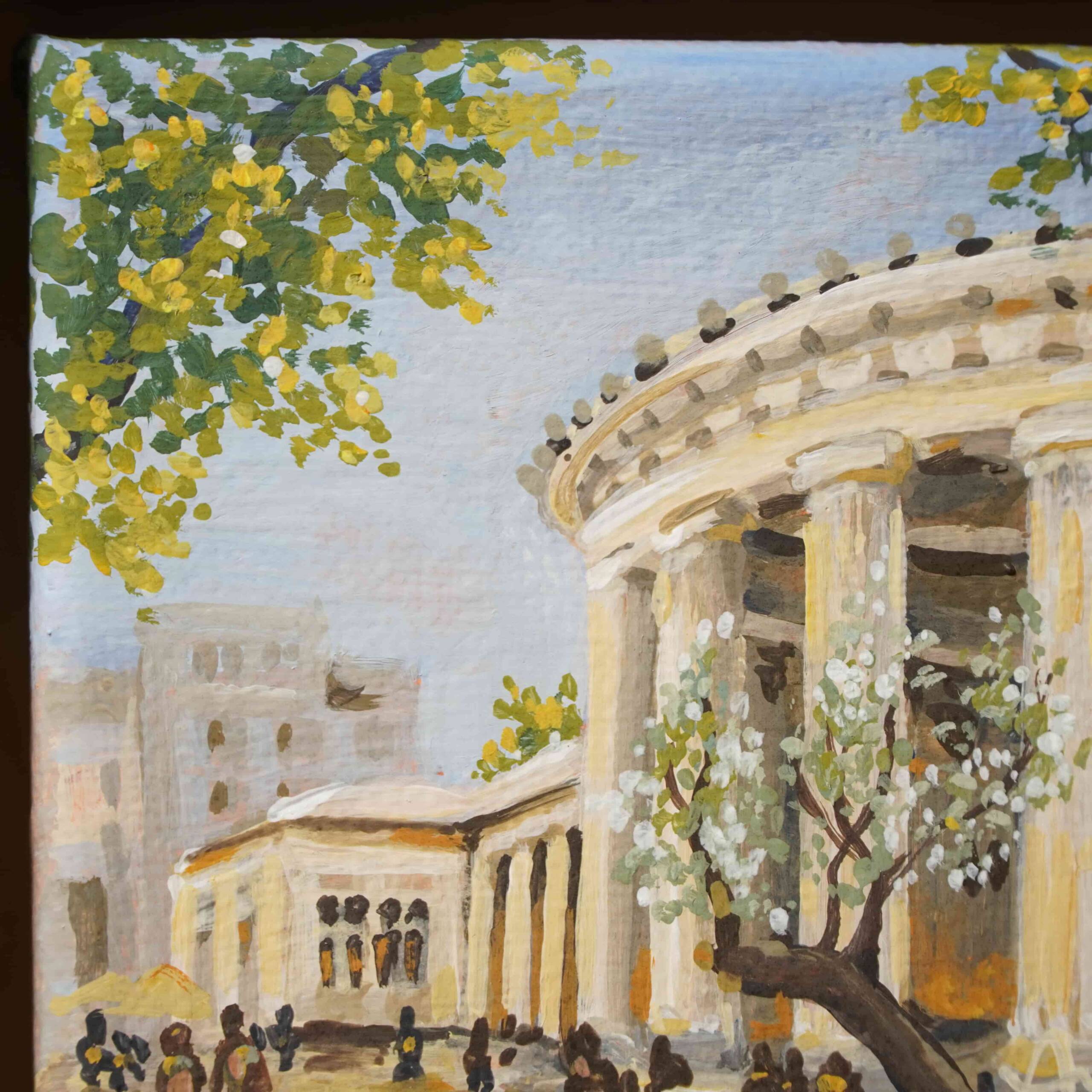 Der Elisenbrunnen | 10x10 | Originales Gemälde – Bild 2