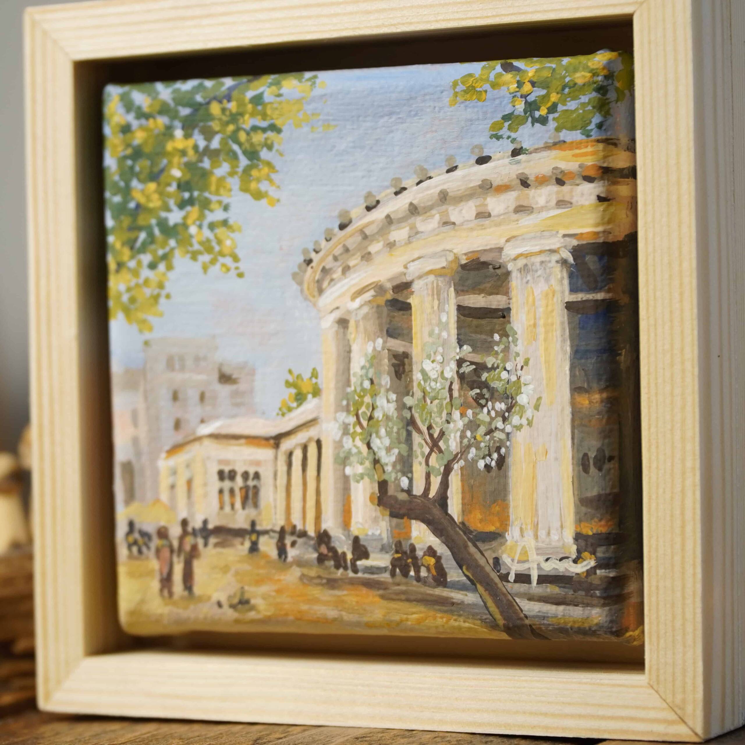 Der Elisenbrunnen | 10x10 | Originales Gemälde – Bild 5