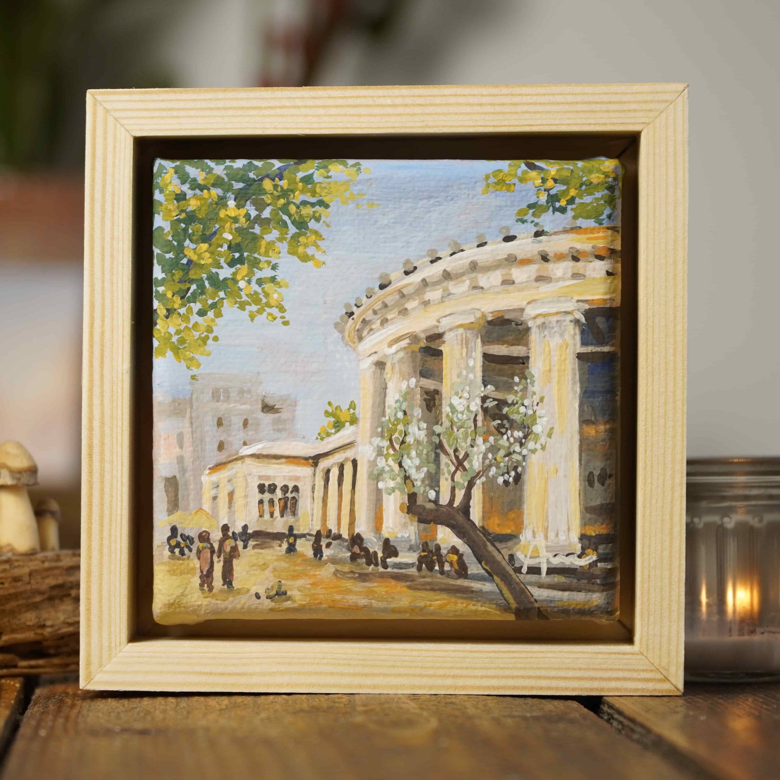 Der Elisenbrunnen | 10x10 | Originales Gemälde – Bild 6