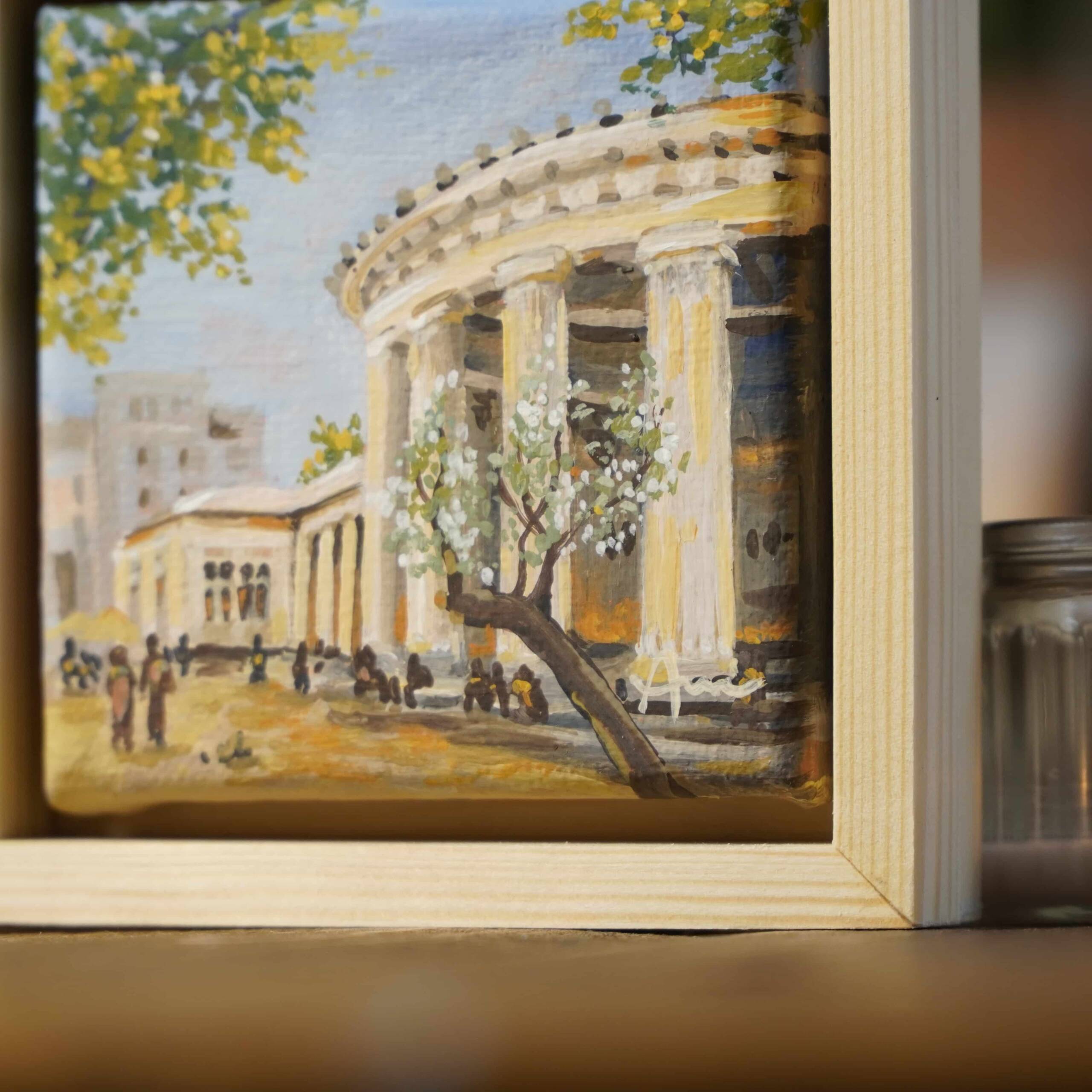 Der Elisenbrunnen | 10x10 | Originales Gemälde – Bild 8