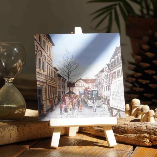 Karneval am Talbahnhof im Februar | 10×10 | Karte