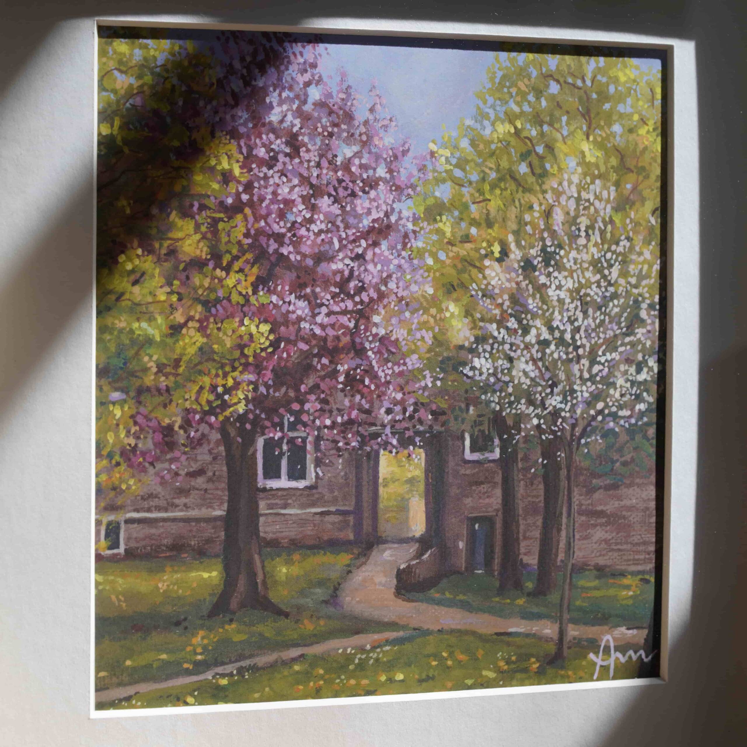 Kirschblüten am Drimbornshof im April | 20×20 | Fine Art Print – Bild 4