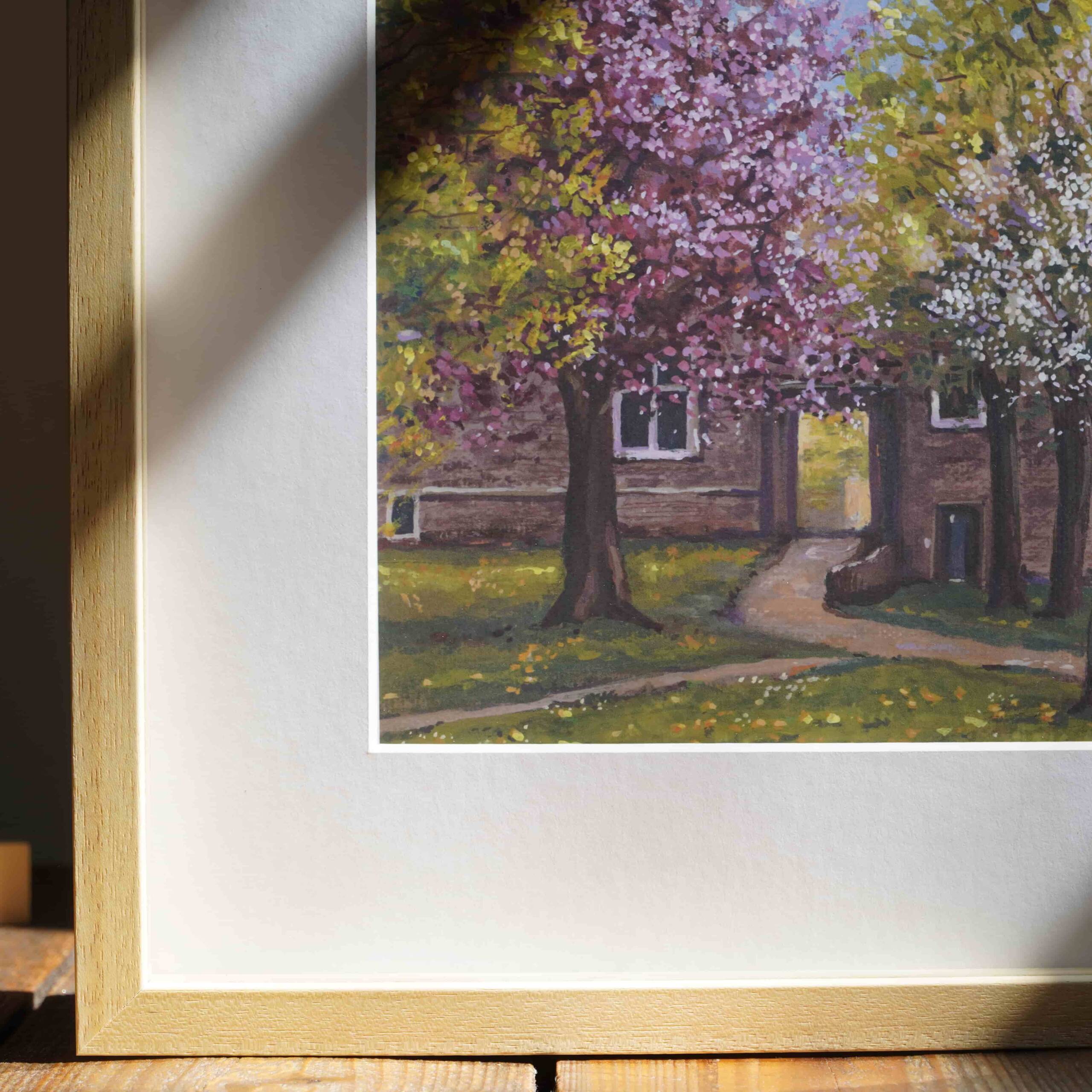 Kirschblüten am Drimbornshof im April | 20×20 | Fine Art Print – Bild 5