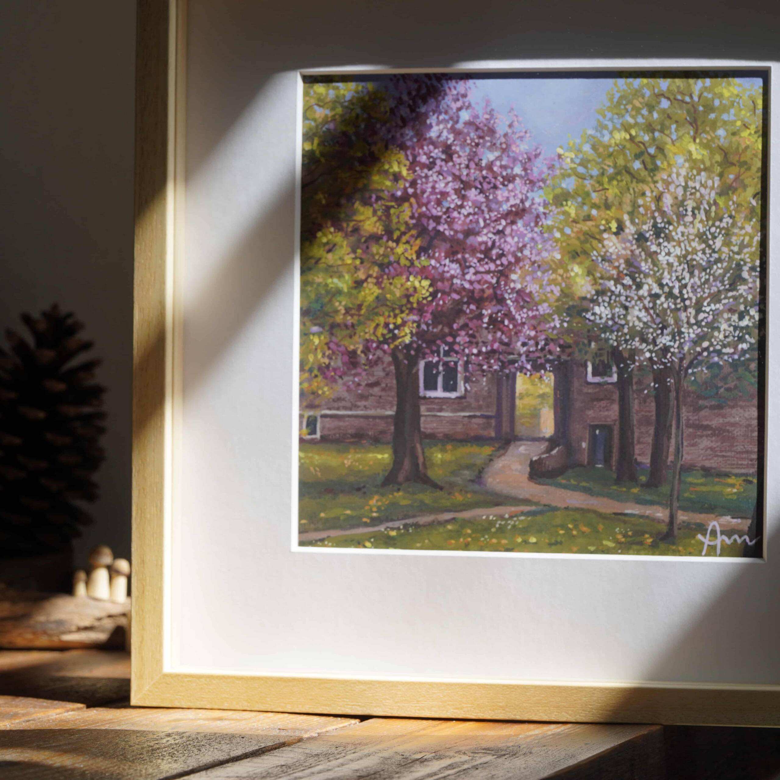 Kirschblüten am Drimbornshof im April | 20×20 | Fine Art Print – Bild 6