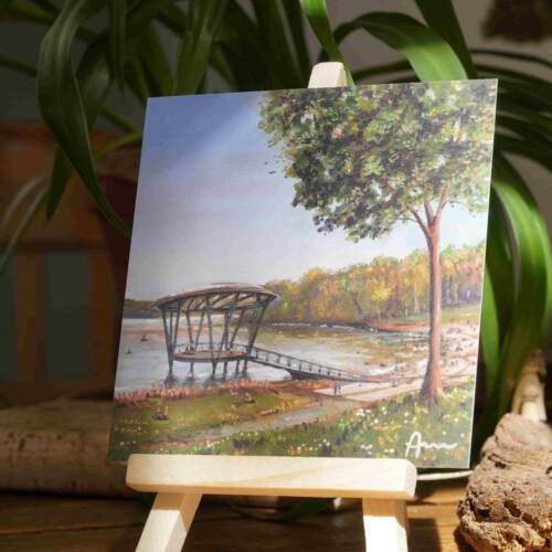 Seebühne am Blausteinsee im Juli | 10×10 | Karte