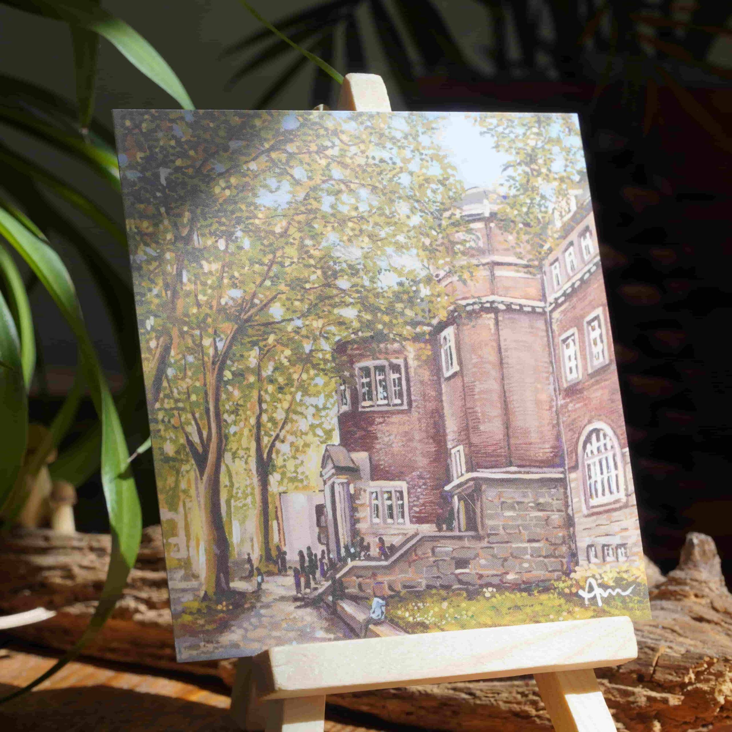 Städtisches Gymnasium in Eschweiler im Mai | 10×10 | Karte – Bild 2