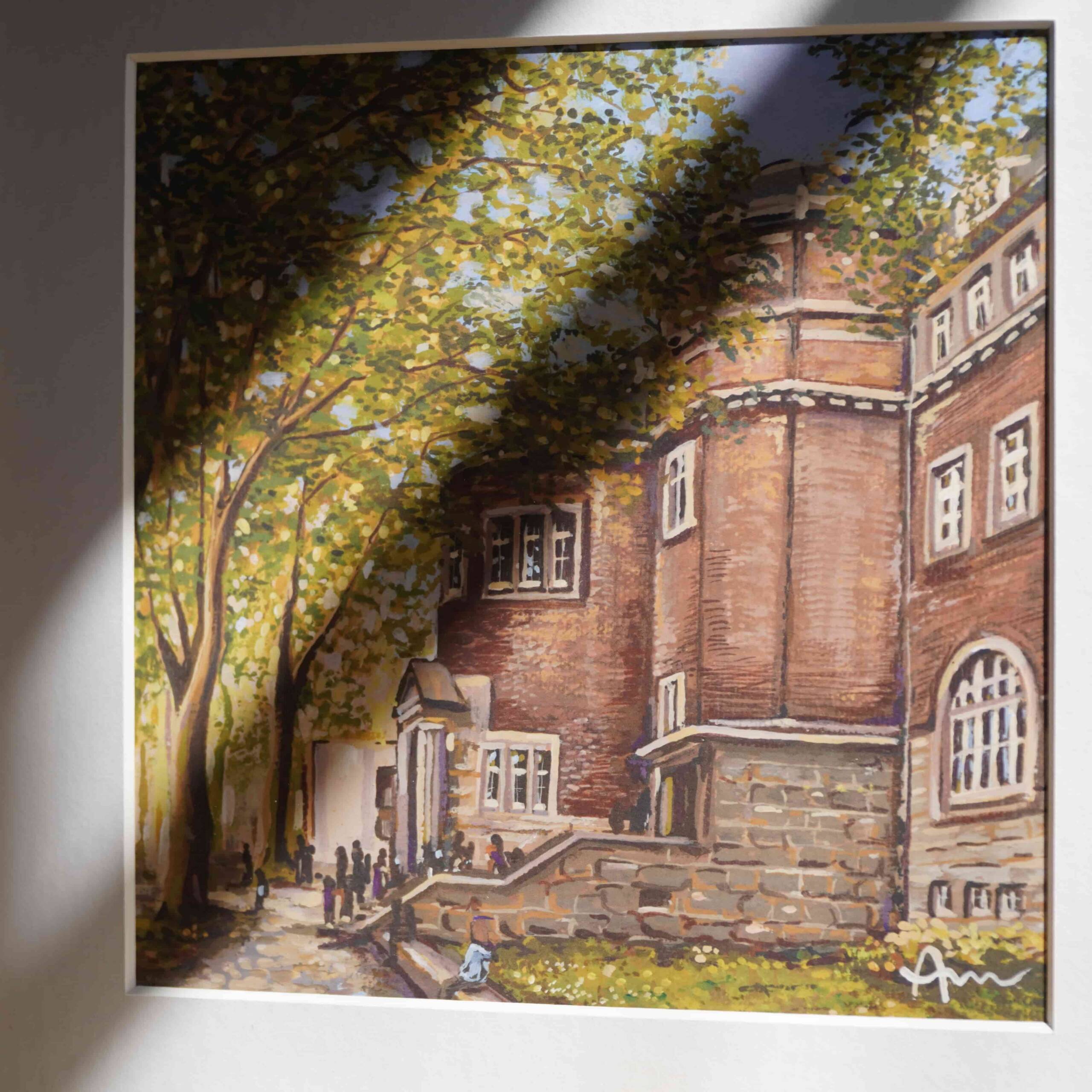Städtisches Gymnasium in Eschweiler im Mai | 20×20 | Fine Art Print – Bild 4