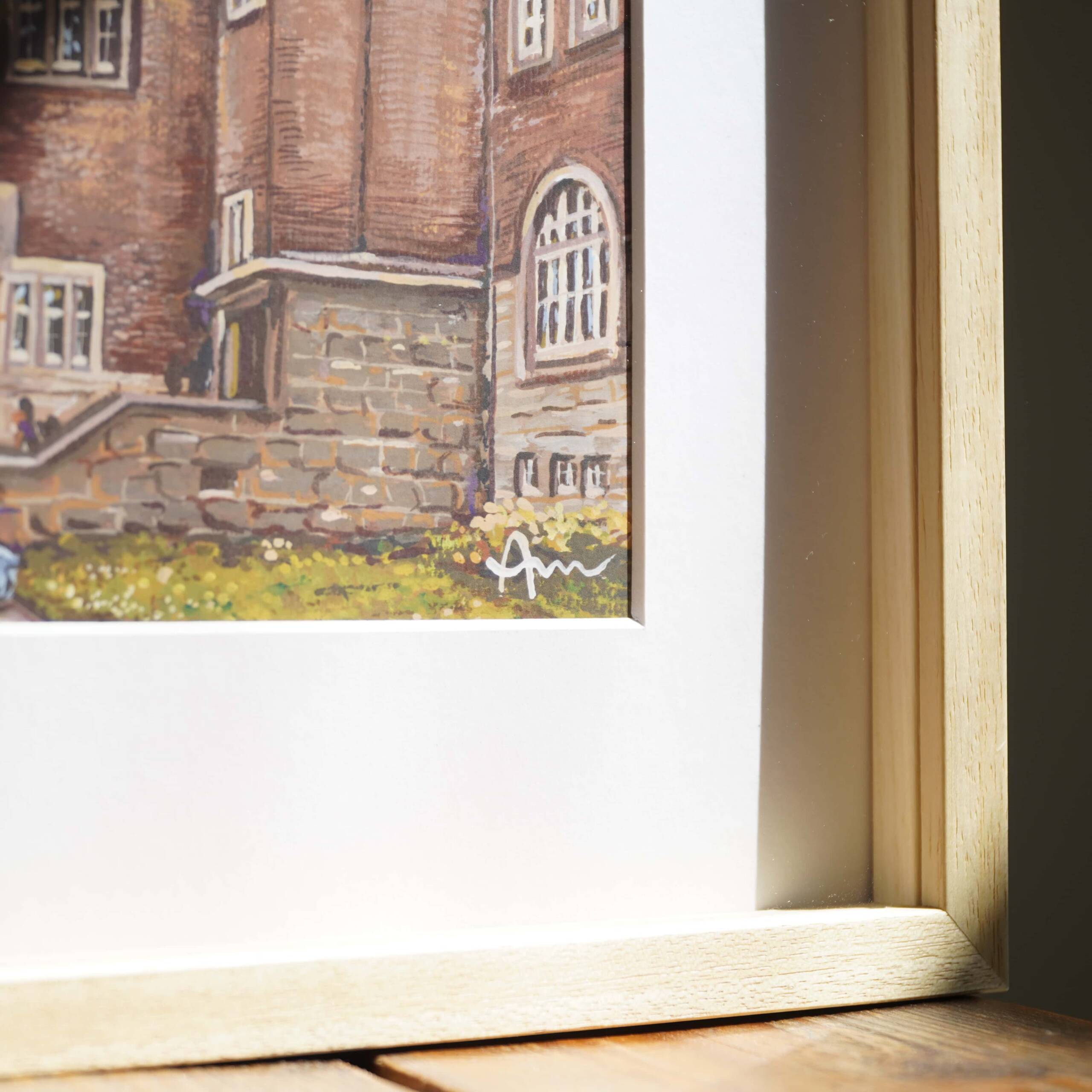 Papierstruktur und Druckqualität, Fine Art Print Gymnasium Eschweiler